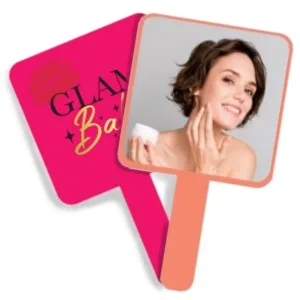 Prolux Glam Babe Hand Held Mirror  Salmon - product information 4