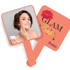 Prolux Glam Babe Hand Held Mirror  Salmon - product information 6