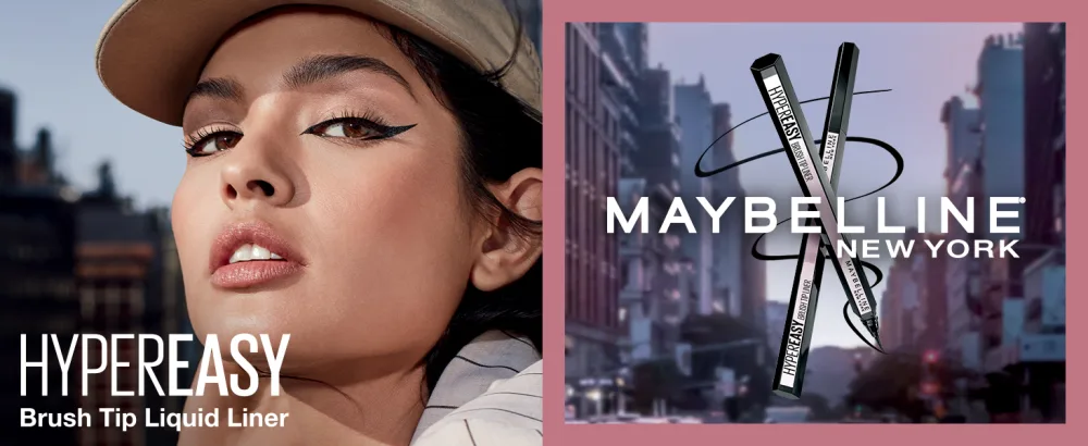 Maybelline Hyper Easy Liquid Pen No-Skip Waterproof Eyeliner  Satin Finish  Pitch Brown - hyper easy, longwear, long lasting, eyeliner, eyes, for the eyes, full length, dramatic look, liner