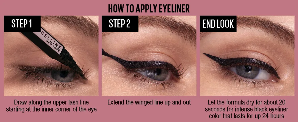 Maybelline Hyper Easy Liquid Pen No-Skip Waterproof Eyeliner  Satin Finish  Pitch Brown - hyper easy, longwear, long lasting, eyeliner, eyes, for the eyes, full length, dramatic look, liner