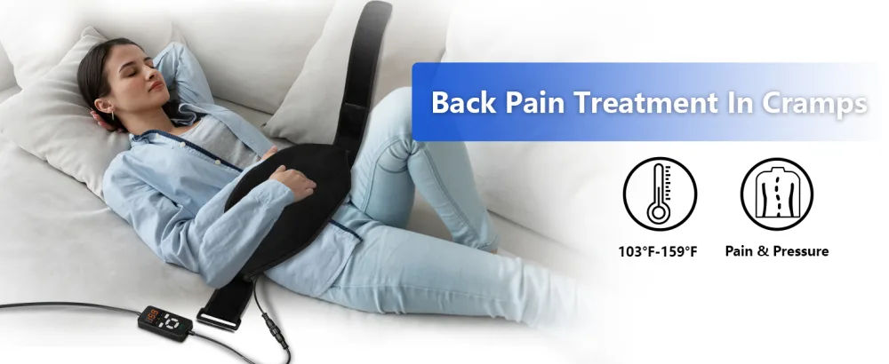 UTK Heating Pad for Lower Back Pain Relief  Far Infrared Heating Pad with Natural Gemstone  Extra Large Heating Belt  55''  Heating Fast  Hot Enough  Auto Shut Off  Smart Controller - product information 15