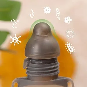 haakaa Squeeze & Feed Attachment Set  Silicone Nipple  Compatible with 130ml & 260ml haakaa Milk Storage Bag  6m+   2pcs - Squeeze & Feed Attachment Set