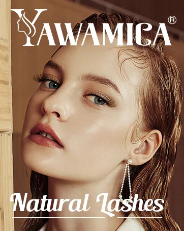 Eyelashes Russian Strip False Lashes D Curl 16MM Fluffy Wispy Cat Eye Lashes with Clear Bands Look like Extensions by Yawamica - Yawamica