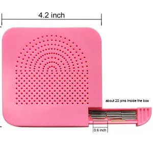 8 Pieces Quilling Kits Paper Quilling Tools Quilling Knitting Board Quilling Needles Quilling Curling Coach Paper Craft DIY Tools Assorted Sizes Rolling Curling Quilling Needle Pen XIWUMOER (Blue) - Quilling knitting board with pin storage box, about 20 pins inside the box