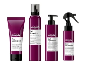 L'Oreal Professionnel Curl Expression Moisturizing Shampoo | Hydrates & Detangles | For Curly & Coily Hair Types | Sulfate & Paraben Free | 16.907 Fl. Oz. - Curl Expression Leave-Ins