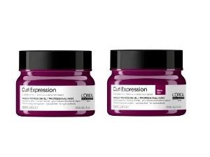 L'Oreal Professionnel Curl Expression Moisturizing Shampoo | Hydrates & Detangles | For Curly & Coily Hair Types | Sulfate & Paraben Free | 16.907 Fl. Oz. - Curl Expression Masks