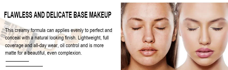 Boobeen Full Coverage Foundation - Concealer Liquid Foundation Matte Creamy Foundation Smoothing Lightweight Flawless Makeup Base 03 - foundation smoothing cover foundation matte concealer liquid foundation