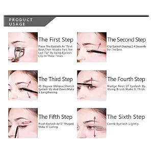 Makeup QiBest Silver Tube Big Eye Mascara Slender Curl Waterproof Plumping Smoothing and Lengthening Liquid - How to use