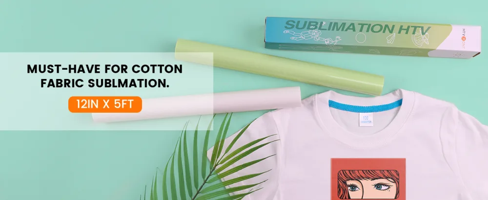 HTVRONT Clear HTV Vinyl for Sublimation - 12 X 5FT Upgraded Matte Sublimation Vinyl - Wash Durable Clear Dye Sub HTV for Light-Colored Cotton Fabric Matte 5FT - sublimation htv