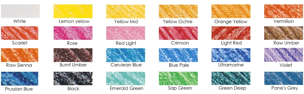 LOONENG Non Toxic Soft Pastels Chalk  Soft Chalk Pastels Stick for Crafts Projects  Drawing  Blending  Layering  Shading  24 Brilliant Assorted Colors 24 Colors - chalk pastels