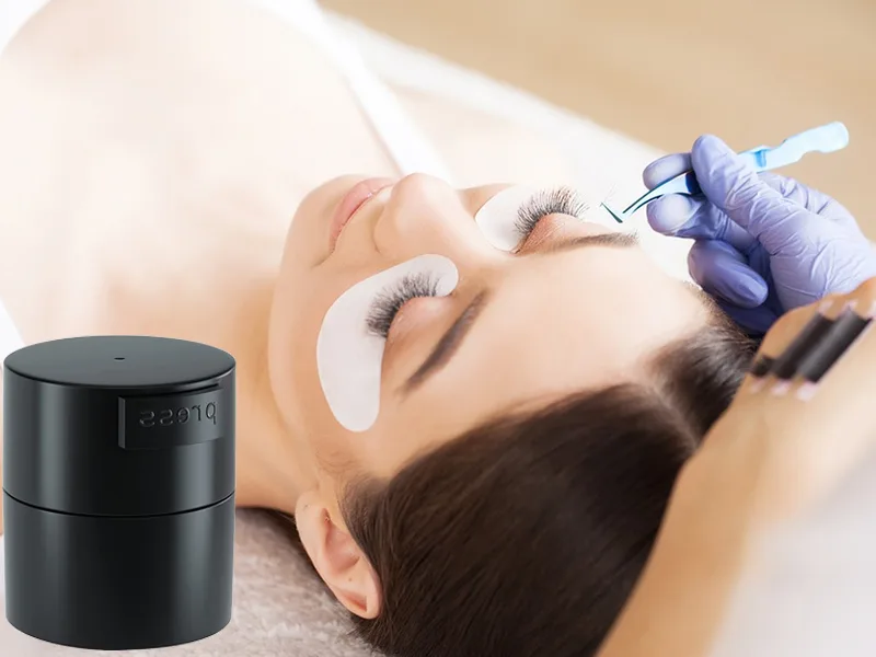 Eyelash Glue Storage Tank  BUCICE Sealed Leak-proof Jar Container for Lash Extension Extension  Grafting Eyelash Supplies Black - Eyelash Glue Storage Tank Eyelash Extension Glue Jar Storage Tank Glue storage