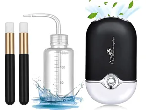 Eyelash Glue Storage Tank  BUCICE Sealed Leak-proof Jar Container for Lash Extension Extension  Grafting Eyelash Supplies Black - Lash Fan Kit