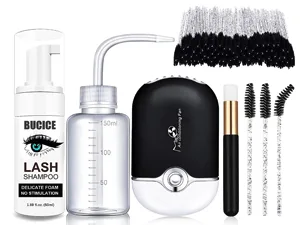 Eyelash Glue Storage Tank  BUCICE Sealed Leak-proof Jar Container for Lash Extension Extension  Grafting Eyelash Supplies Black - Lash Shampoo for Lash Extensions