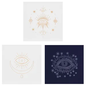 Anidaroel 3 Sets Evil Eye Embroidery Starters Kit for Beginners  Stamped Cross Stitch Kits for Beginners Adults Include Embroidery Cloth  Embroidery Hoops  Threads and Needles - product information 15