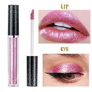 Pakivs 12 Color Liquid Eyeshadow Set  Metallic Shimmer Eye Shadow Long Lasting Waterproof Glitter Eyeshadow High Pigmented Sparkling Eyeshadow Kits - Metallic Shimmer Eye Shadow