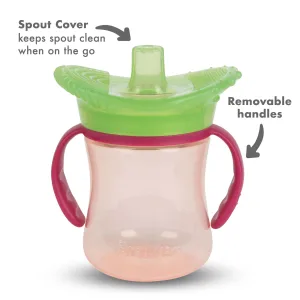 The First Years SenseAbles Teethe-Around Sensory Trainer Cup  7 oz  Pink - image