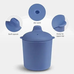 Sippy Cups Leak Proof  5oz Silicone Baby Cup with Soft Spout  Spill Proof Toddler Cup for Babies 12M+ Lilac - sippy cups no spill