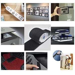 Hook and Loop Tape 2in x 4in 10 Pairs  Slef Adhesive Interlocking Tape Strip  Mounting Tape Heavy Duty Adhesion  Hook Lopp Fastener Double Sided Tape Sticky Back Fastener - product information 6