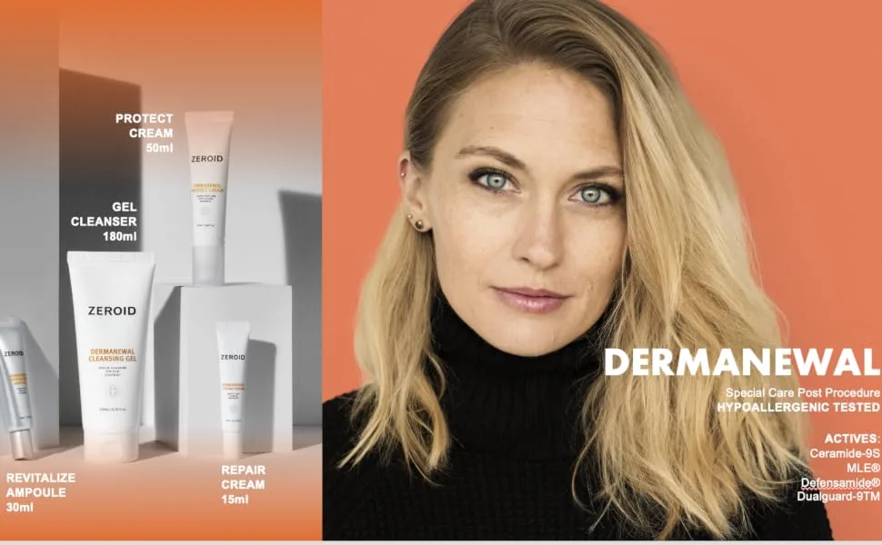 ZEROID Dermanewal Cleansing Gel 450ml Special Cleansing for Skin Treatment - Dermanewal, Zeroid, Atopalm, skin barrier
