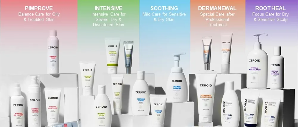 ZEROID Dermanewal Cleansing Gel 450ml Special Cleansing for Skin Treatment - ZEROID Collections