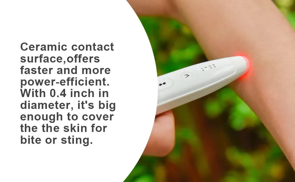 LAPADU Insect Sting and Bite Relief  Electronic Tool for Itch&Swell Relief  FDA-Cleared - Reduce Pain & Itching  Fast Treatment First-Aid After Bite Solution for Entire Family  Kid Friendly - product information 3