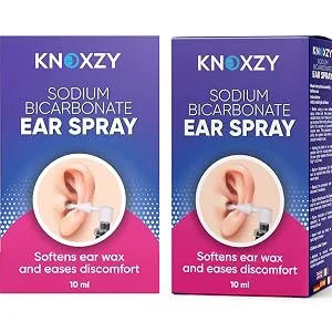 Knoxzy Sodium Bicarbonate Ear Spay  Ear Wax Remover for Clogged Ear Relief and Swimmer s Ear   10ml - Convenient usage