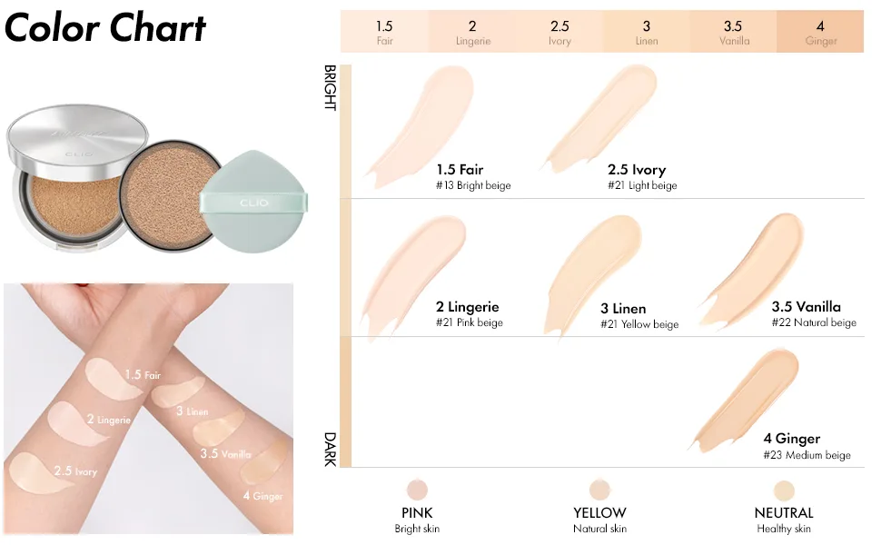 CLIO Kill Cover Calming Cushion (1.5 FAIR) - product information 8