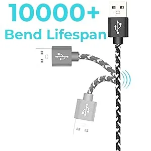 AGOZ Micro USB Charger Cable Compatible with Freestyle Libre 2 Reader  Tandem t:Slim X2 Insulin Pump  Braided Charging Cord for Freestyle Libre Reader (4ft) - Micro USB Cable SonoHealth Portable EKG Heart Rate Monitor, EMAY Portable EKG Heart Rate Monitor