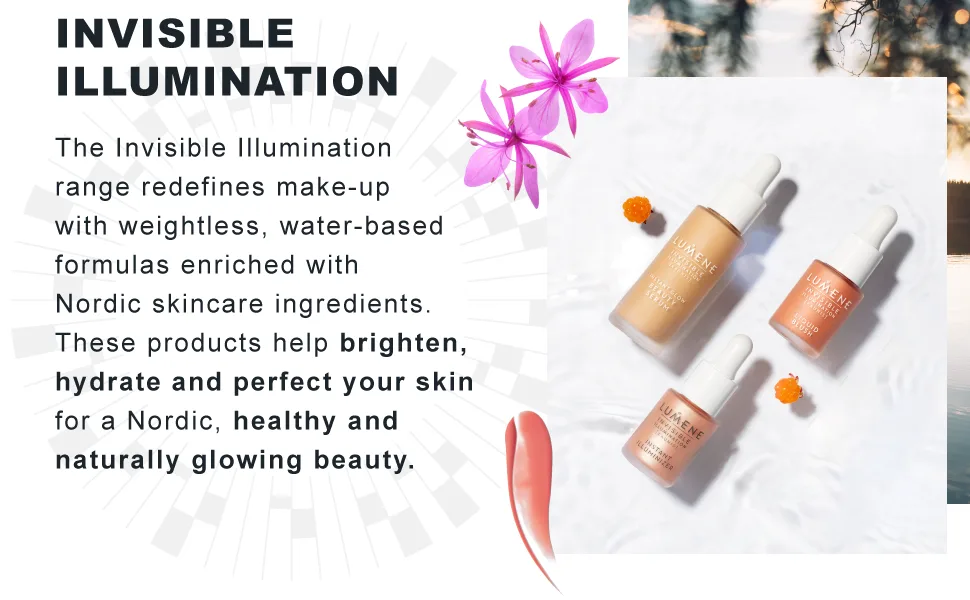 Lumene Invisible Illumination Dewy Glow Setting Spray - Facial Spray for All Skin Types - Makeup Primer & Dewy Setting Spray - Refreshing Face Mist (3.4 fl oz) - invisible illumination
