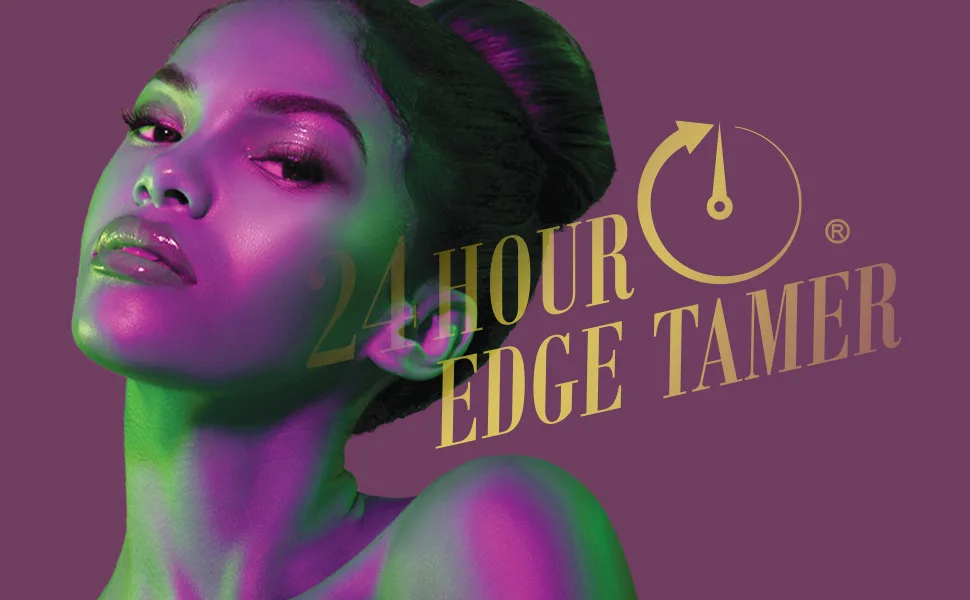 EBIN NEW YORK 24 Hour Edge Tamer Kit (2.7oz/ 80ml  Regular) No Flaking  No White Residue  Shine and Smooth texture with edge hair styling - No Flaking or White Residue, Long Lasting, Humidity-resistant