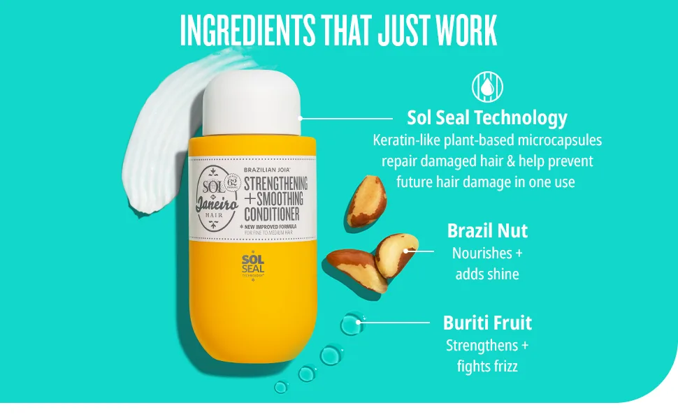 SOL DE JANEIRO Brazilian Joia Damage Repairing Conditioner 295mL/10.0 fl oz. - Ingredients that just work