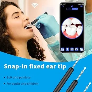 Ear Wax Removal Tool Camera  Ear Wax Removal Tool with 1080P  8 Pcs Ear Wax Removal Set  Wireless Ear Cleaning Compatible with iPhone  iPad  Android - ear wax removal kit ear wax removal tool camera ear wax clog removal