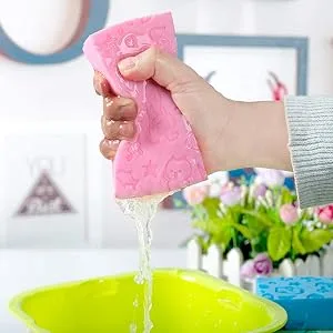 2pc Super Soft Exfoliating Bath Sponge -Magic Bath Body Shower Sponge Dead Skin for Adults ChildrenRemover(Random ) - product information 4