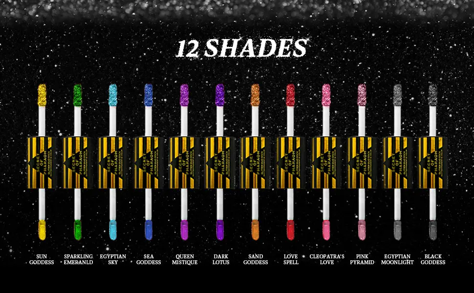 EBIN NEW YORK Secret of Pharaoh Glitter Duo Stick (Black Goddess) - glitter