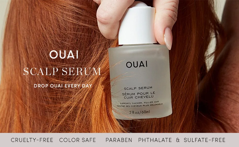 OUAI Scalp Serum with Balancing  Hydrating Formula for Thicker and Fuller Looking Hair (2 Fl Oz) - OUAI Serum