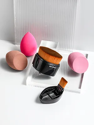 Foundation Makeup Brush Set BS-MALL Face Magic Makeup Brush Synthetic Powder Cream Cosmetics Brushes with 3 Makeup Sponge Kit - product information 26