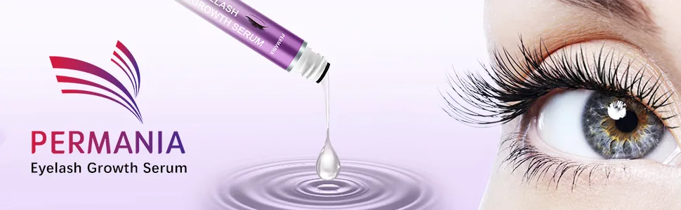PERMANIA Advanced Eyelash Enhancer Serum  Natural Cruelty Free Lash Nutrient Solution Boosts Hydration and Conditioning Eyelashes Longer & Thicker & Healthier(3ML) - PERMANIA