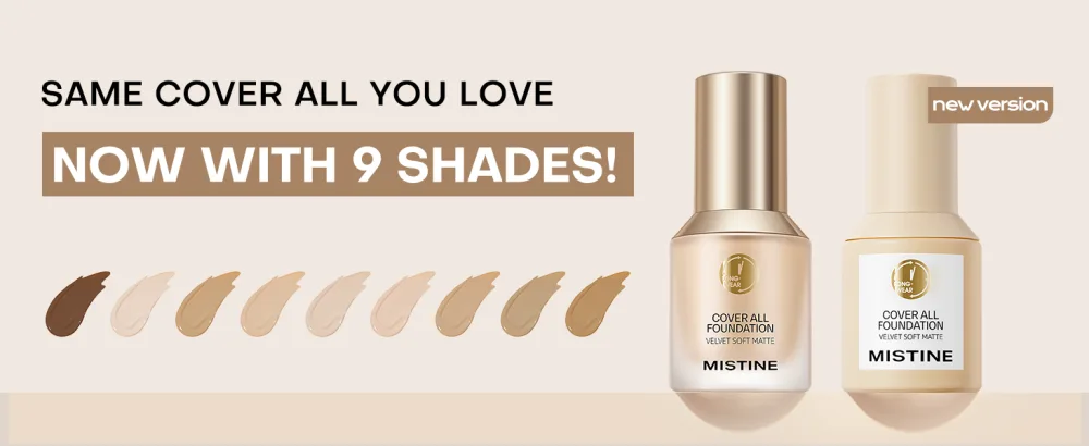 MISTINE Liquid Foundation Makeup Full Coverage Foundation for Oily Skin 24 Hour Oil Control Makeup Foundation Skin-Caring Moisturizing Formula Waterproof Foundation Matte Finish Neutral Ivory 1 Fl Oz - foundation makeup