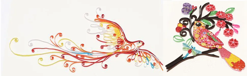 36 Colors 4320 Strips Paper Quilling Strips Set  Width 5mm Length 54cm Quilling Art & Craft Strips for DIY Multi-Color 5mmX54cm - a+10