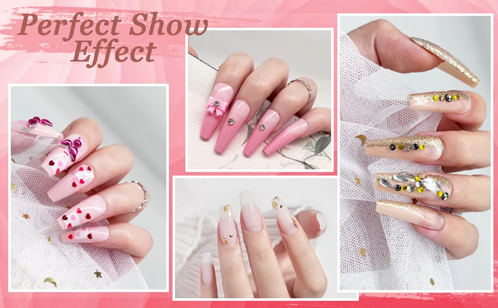 Poly Gel Nail Kit  YEVYO Poly Nail Gel Kit with UV Lamp for Beginners with Everything  Gel Extension Nail Kit with Slip Solution - product information 7