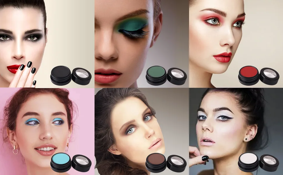 MEICOLY White Single Eyeshadow  Pressed Powder Matte Eye shadow  Opaque Vegan Cruelty Free High Pigment Eyeshadow for Day & Night White 201 White - eye shadow
