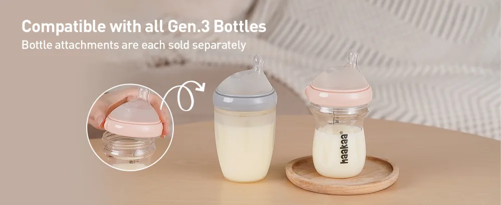 haakaa Silicone Orthodontic Bottle Nipple  Bottle Nipple with Anti-Colic Teat Variable Flow  6M+  2pcs Orthodontic Nipple L Size 6m+ - Bottle nipple