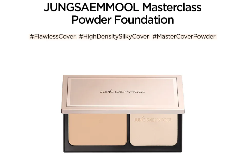  JUNGSAEMMOOL OFFICIAL  Masterclass Powder Foundation | Flawless cover Long-lasting | Makeup Artist Brand (N1 Ivory) - masterclass powder foundation