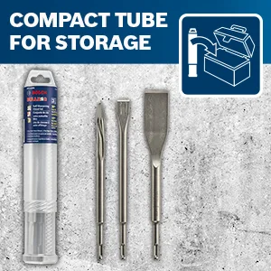 BOSCH HS143PK 3 pc. SDS-plus  Bulldog  Self-Sharpening Chisel Set - image