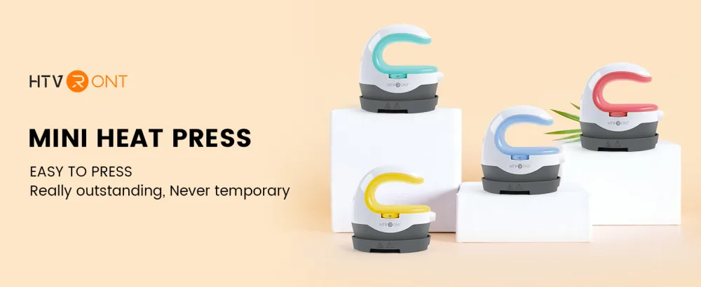 HTVRONT Heat Press Mini Heat Press Machine  Small Heat Press Portable Iron Press Machine for T Shirts  Hats  Heating Transfer Projects Mint - heat press