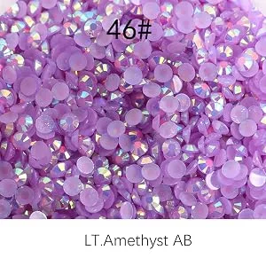 3000pcs 3mm 30gram Resin Rhinestone AB Color Flatback Jelly Resin Rhinestones Bling Glitter Diamond Stone for Mugs  Silver 34 - Resin rhinestone