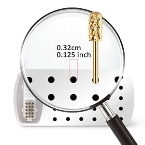 2 in 1 Nail Drill Bits Holder with Steel Wire & Nylon Brushes  30 Holes Nail Drill Bits Organizer Manicure Tools - (Not Include the Nail Drills) - large hole for nail drill bits