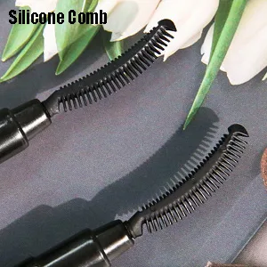 Eyelash Comb  Lashes Brush Separator Mascara Brush Eyelashes Definer Lash Separating Cosmetic Tool Silicone Comb  With Dust Cover  3 Pcs  Black (3 Black) - Silicone Comb Lashes Comb