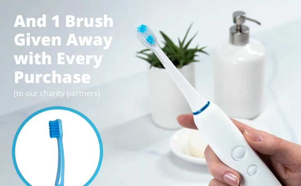 Greater Goods Sonic Electric Toothbrush | Soft Electronic Toothbrush Kit (0638) - professional dientes automatic male soniccare aqua sexy adullt app expert amazon couples base kids