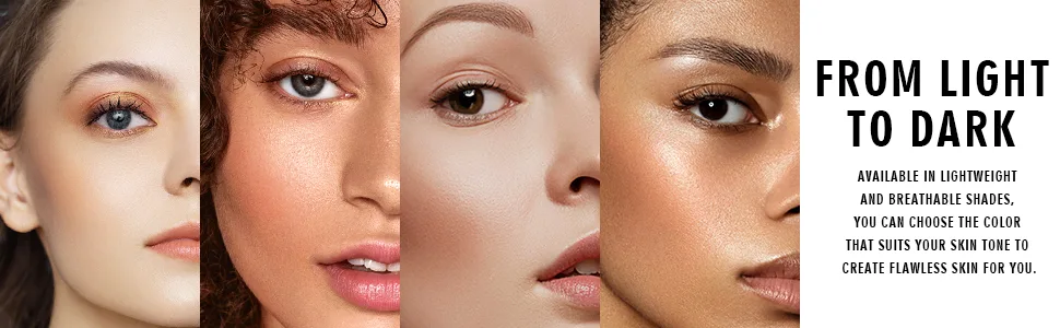 KYDA Matte Liquid Foundation  Full Coverage Concealer Foundation Cream  Oil Control Long Wear Lightweight Foundation Makeup-104 Buff Beige - Liquid Foundation
